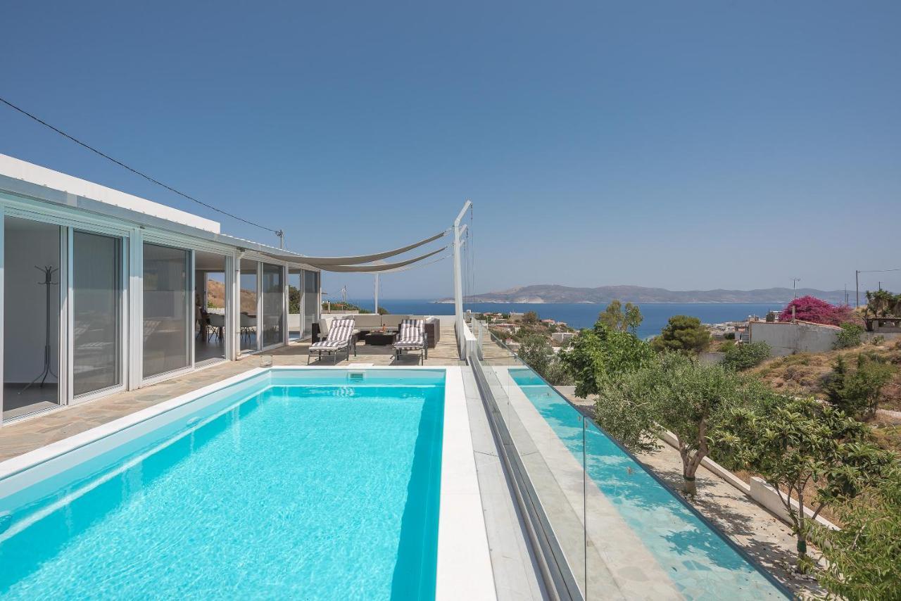 Villa Luna Private Heated Hydro Pool Bbq Beach 4Min Agia Marina Mikrolimanou Luaran gambar