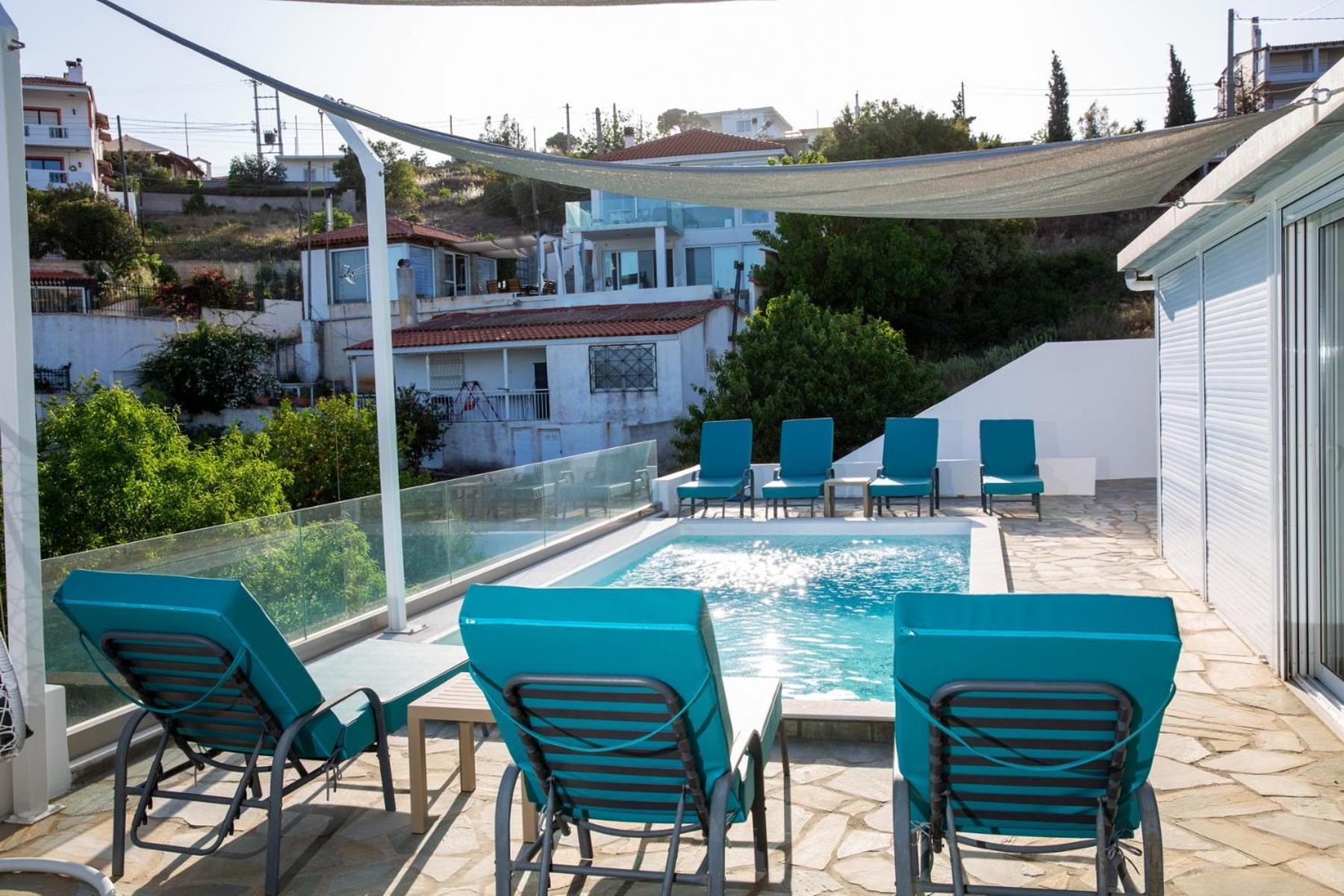 Villa Luna Private Heated Hydro Pool Bbq Beach 4Min Agia Marina Mikrolimanou Luaran gambar