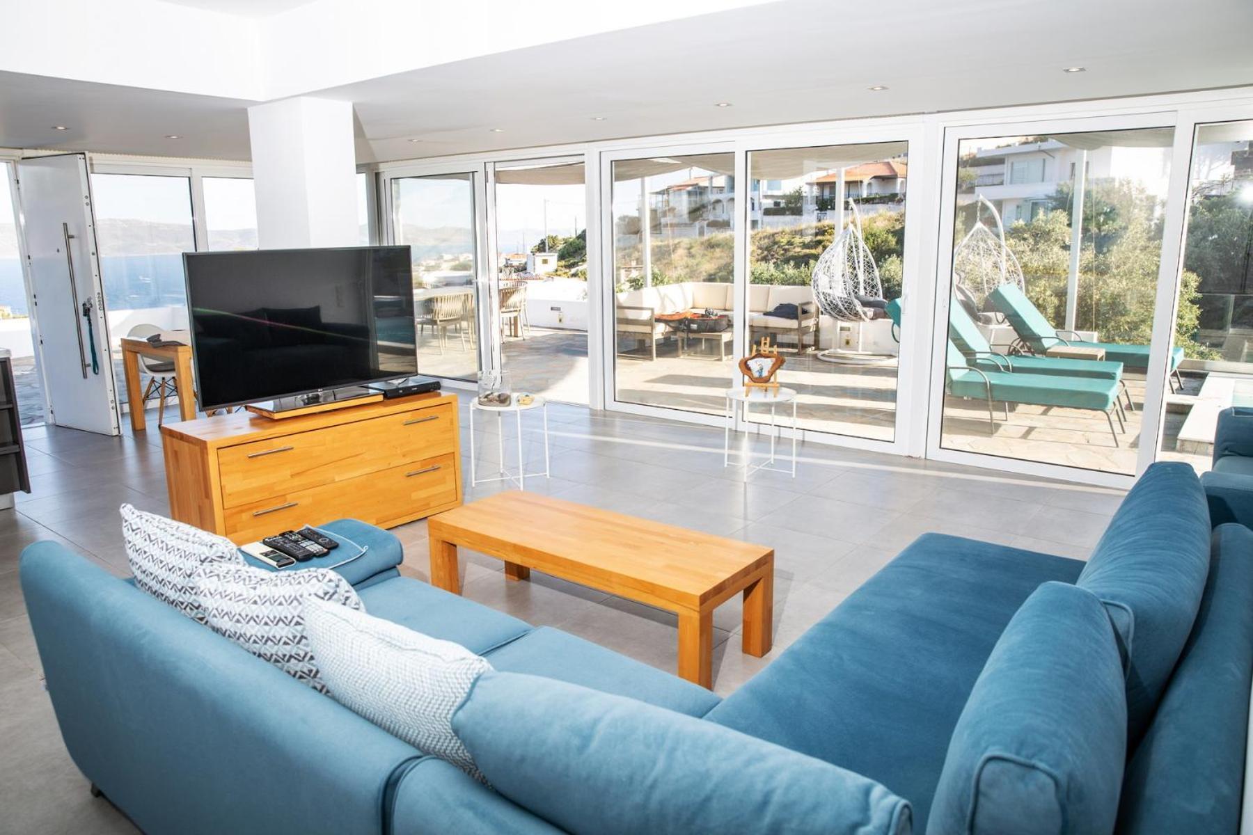 Villa Luna Private Heated Hydro Pool Bbq Beach 4Min Agia Marina Mikrolimanou Luaran gambar