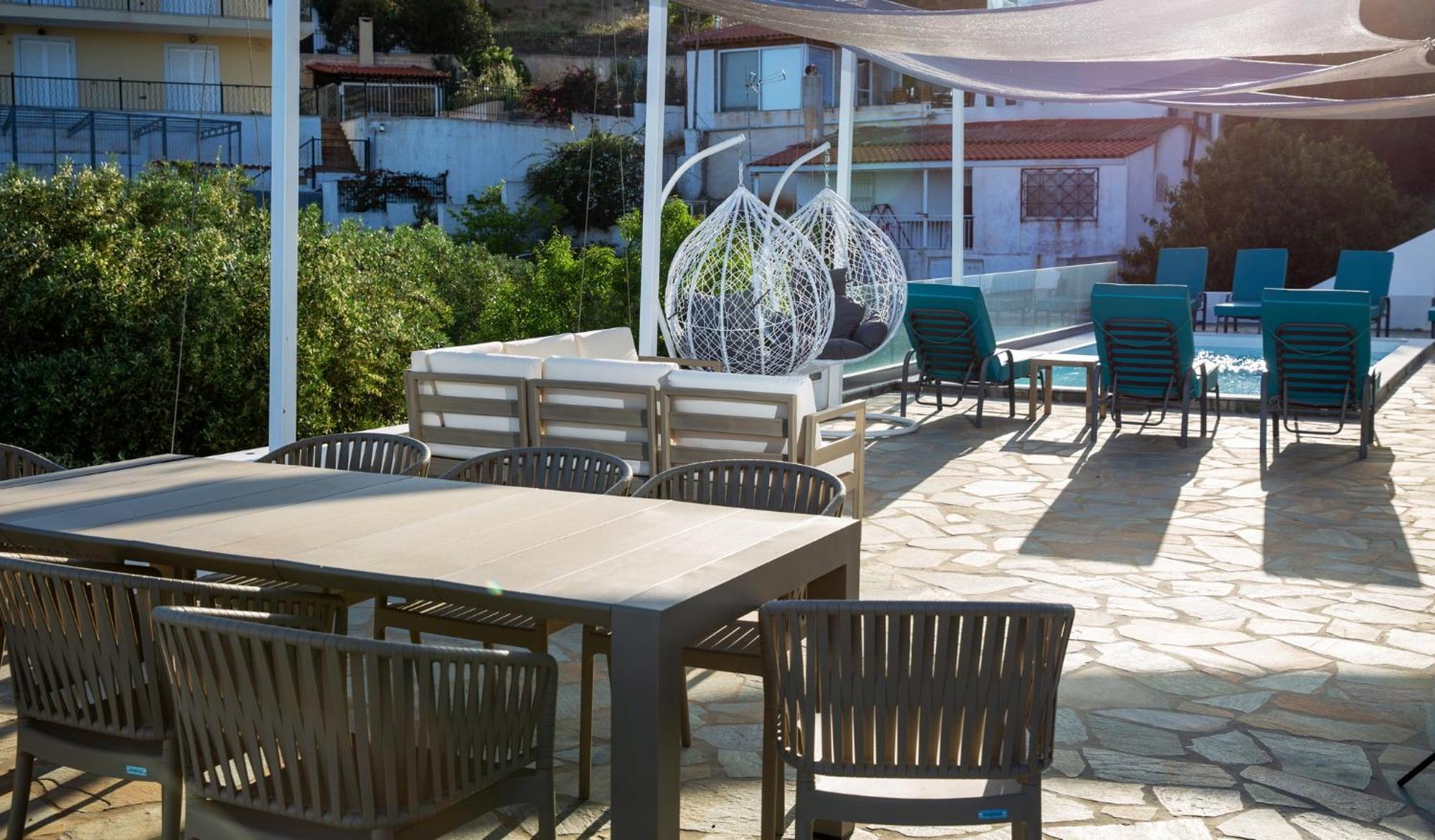 Villa Luna Private Heated Hydro Pool Bbq Beach 4Min Agia Marina Mikrolimanou Luaran gambar